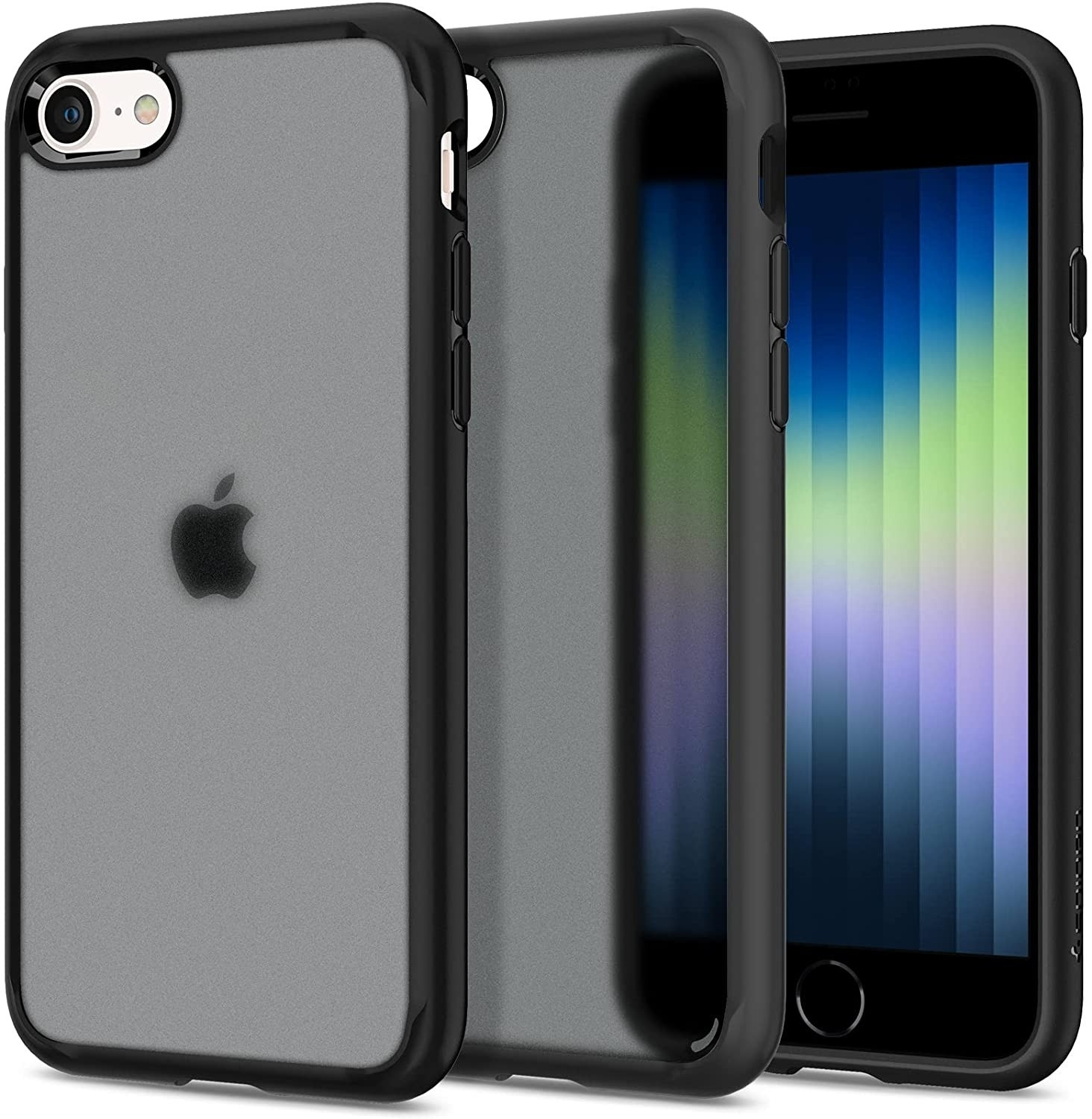 Spigen Ultra Hybrid 2 - Θήκη Apple iPhone SE 2022 / 2020 / 8 / 7 - Frost Black (ACS04353)