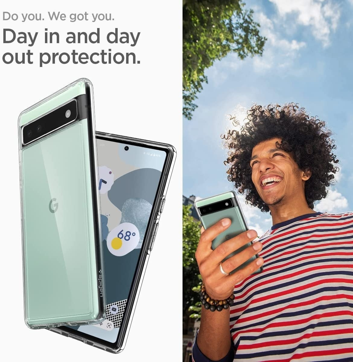Spigen Ultra Hybrid Θήκη Google Pixel 6a - Crystal Clear (ACS04477)