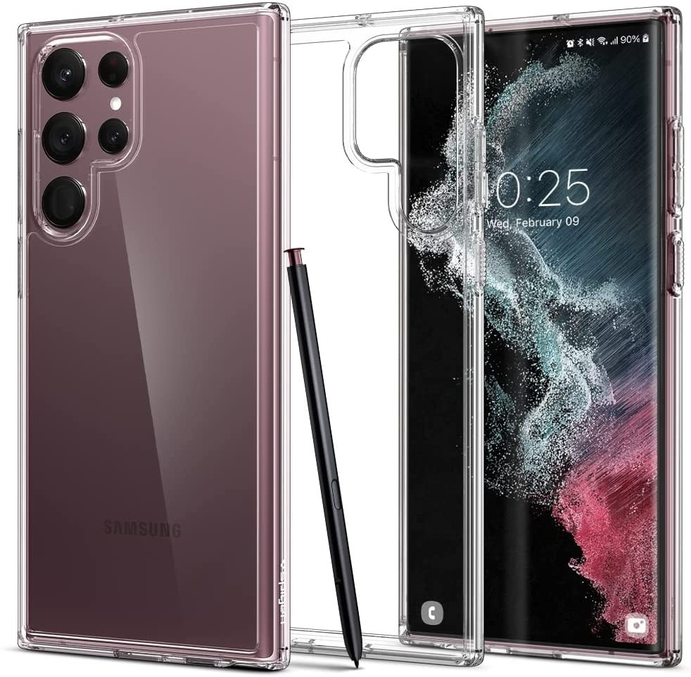 Spigen Ultra Hybrid Θήκη Samsung Galaxy S22 Ultra 5G - Crystal Clear (ACS03918)