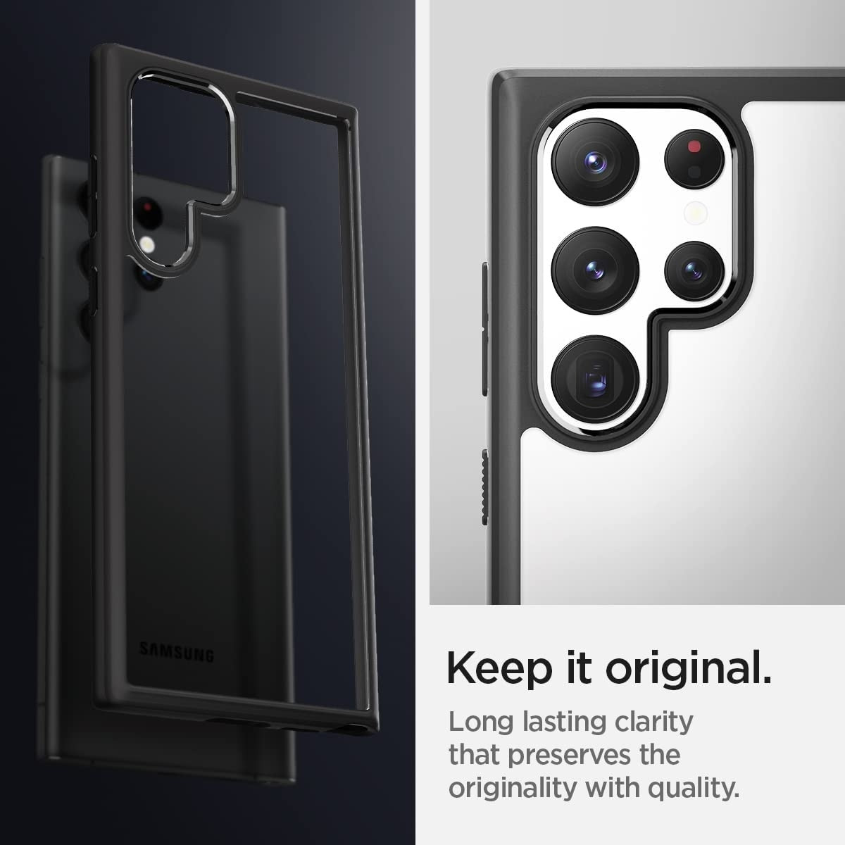 Spigen Ultra Hybrid Θήκη Samsung Galaxy S22 Ultra 5G - Matte Black (ACS03919)