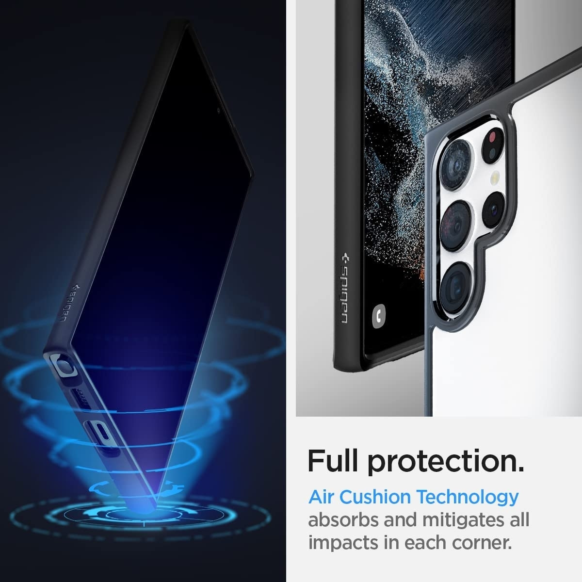 Spigen Ultra Hybrid Θήκη Samsung Galaxy S22 Ultra 5G - Matte Black (ACS03919)