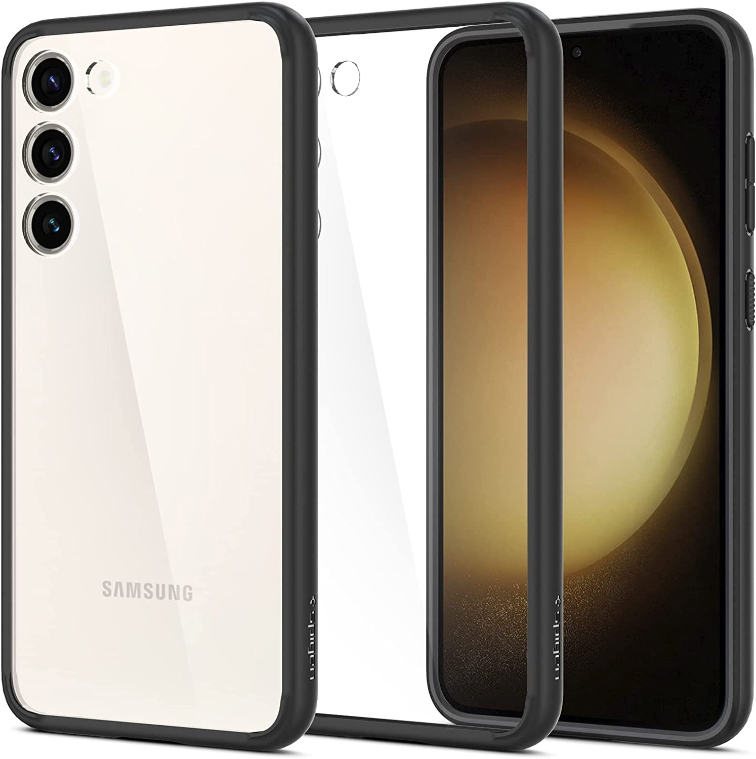 Η θήκη Ultra Hybrid της Spigen έχει μινιμαλιστική σχεδίαση και εφαρμόζει τέλεια στο Samsung Galaxy S23 Plus προστατεύοντάς το από την καθημερινή χρήση σε χρώμα Matte Black!