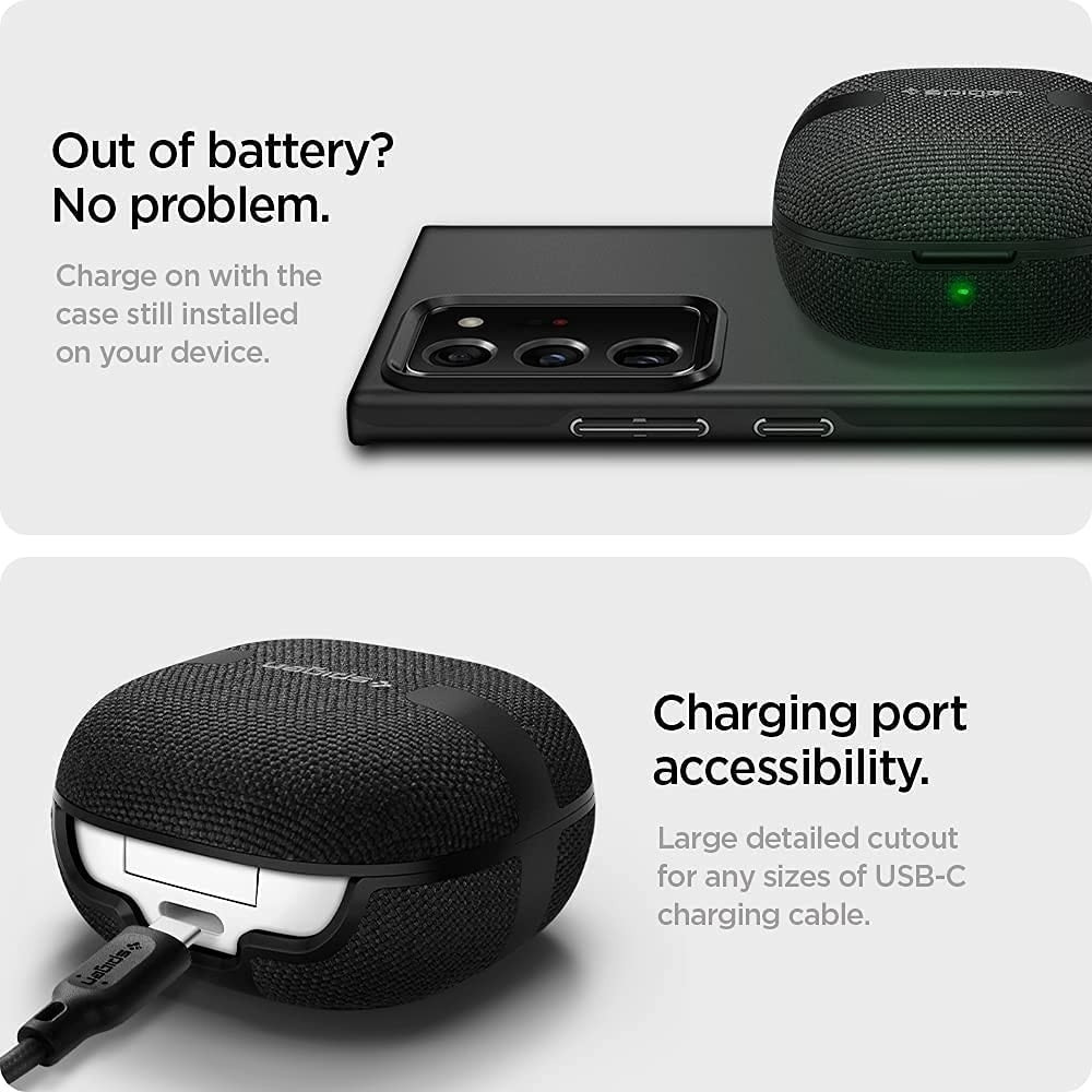 Spigen Urban Fit Σκληρή Θήκη Samsung Galaxy Buds 2 / Live / Pro - Black (ASD01278)