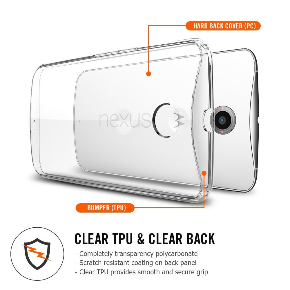 Spigen Nexus 6 Case Ultra Hybrid Crystal Clear (SGP11246)