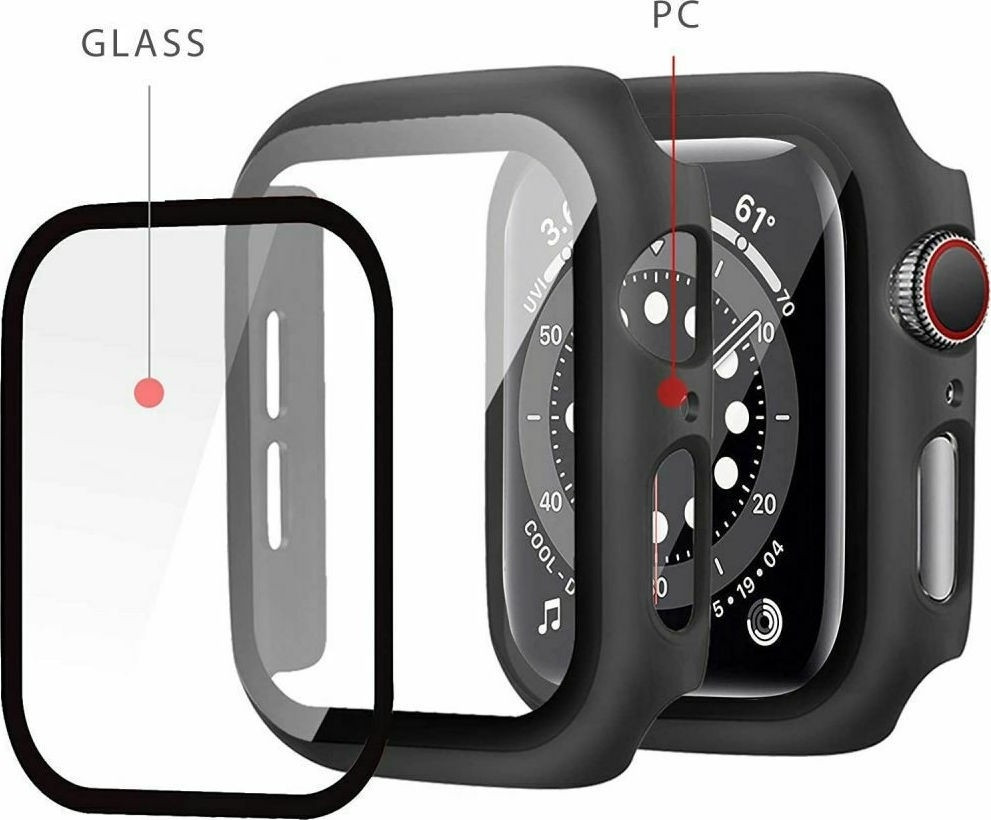 Tech-Protect Defence360 - Θήκη με Tempered Glass Apple Watch 7 (45mm) - Black (88877)