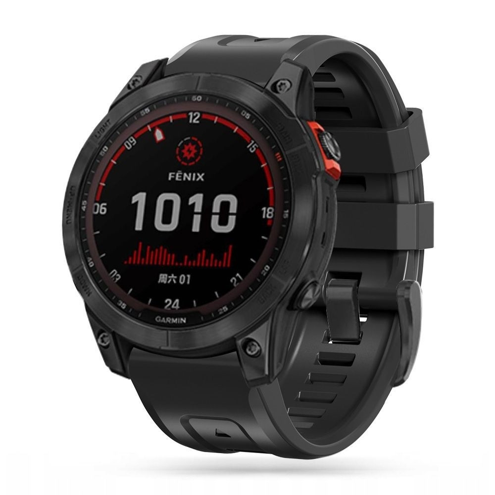 Tech-Protect Λουράκι Σιλικόνης Iconband Garmin Fenix 5/6/6 Pro/7 (22mm) - Black (9589046921469)