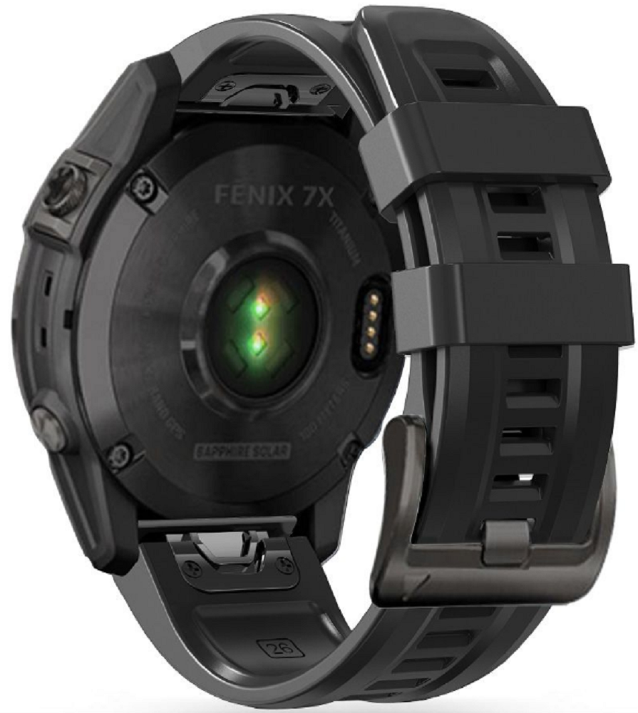 Tech-Protect Λουράκι Σιλικόνης Iconband Garmin Fenix 5/6/6 Pro/7 (22mm) - Black (9589046921469)