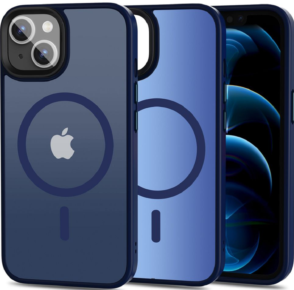 Tech-Protect MagMat - Σκληρή Θήκη MagSafe Apple iPhone 13 - Matte Navy (9490713933015)