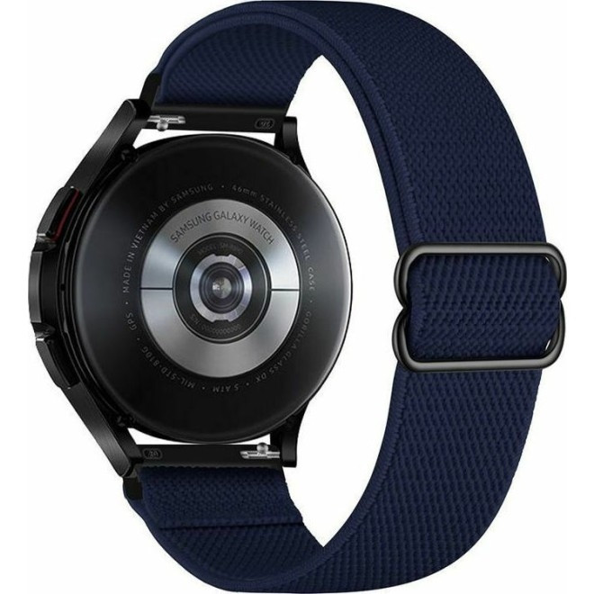 Tech-Protect Mellow Ελαστικό Υφασμάτινο Λουράκι Samsung Galaxy Watch 4 / Classic 4 (46/44/42/40mm) - Navy (9589046917806)