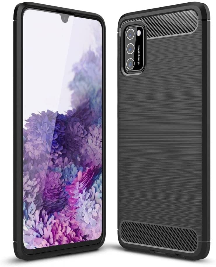 Tech-Protect Θήκη Σιλικόνης Carbon Samsung Galaxy A03s - Black (9589046918292)