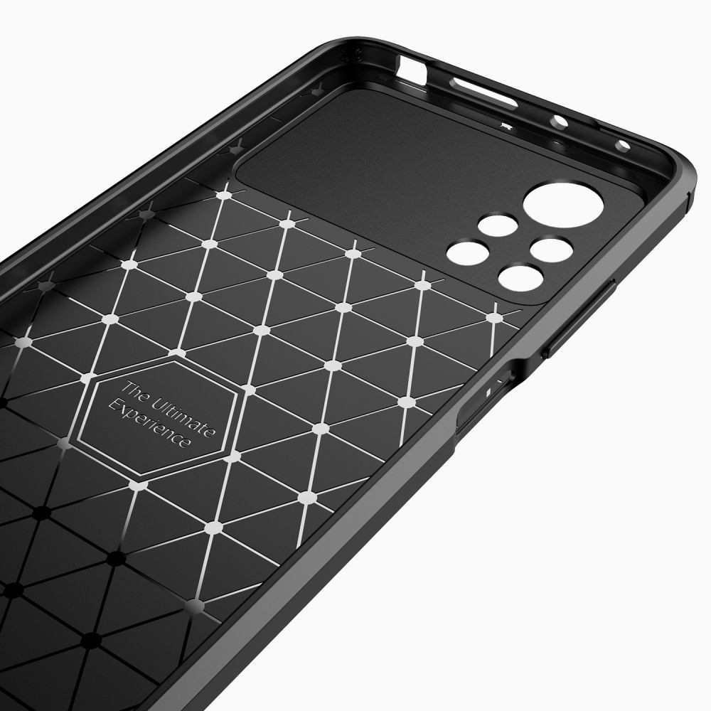 Tech-Protect Θήκη Σιλικόνης Carbon - Xiaomi Poco X4 Pro 5G - Black (9589046922152)