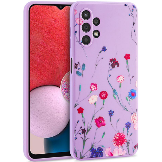 Tech-Protect Θήκη Σιλικόνης Mood - Samsung Galaxy A13 4G - Meadow Purple (9589046922879)