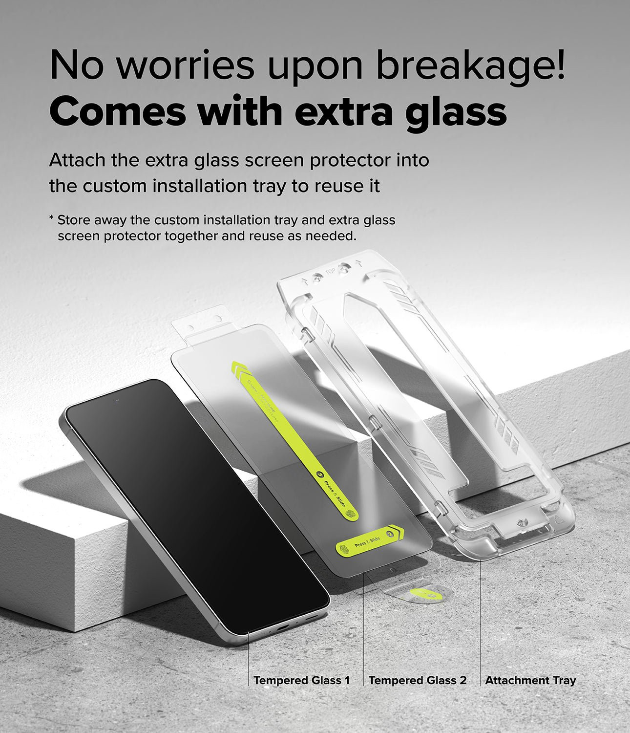Tempered Glass Samsung Galaxy A36 Ringke Easy Slide Αντιχαρακτικό Γυαλί Προστασίας Οθόνης 2 Τεμάχια - Clear (8800293852353)