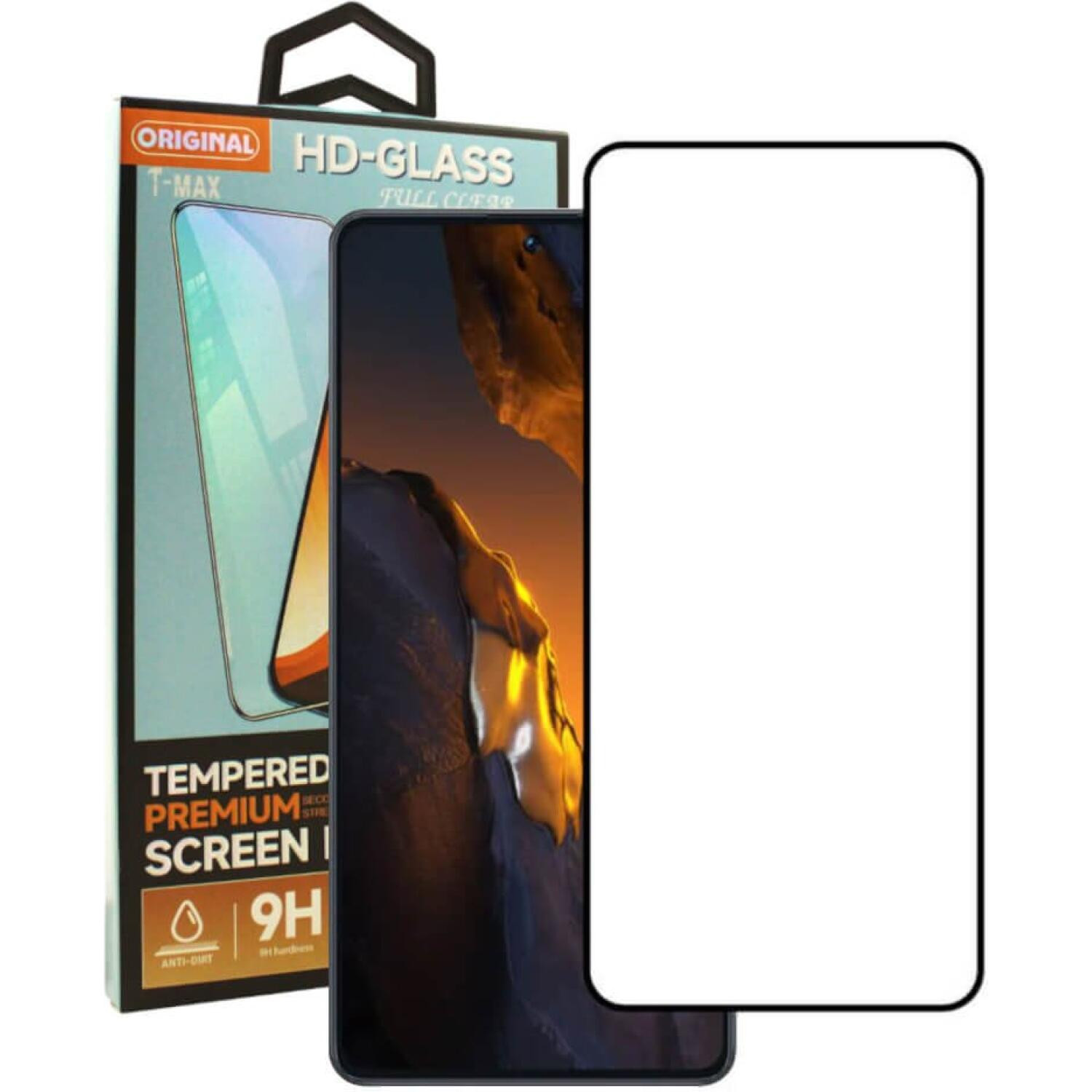 Tempered Glass Samsung Galaxy S25 FE T-Max Premium Full Glue Αντιχαρακτικό Γυαλί Προστασίας Οθόνης - Black (5206015085284)