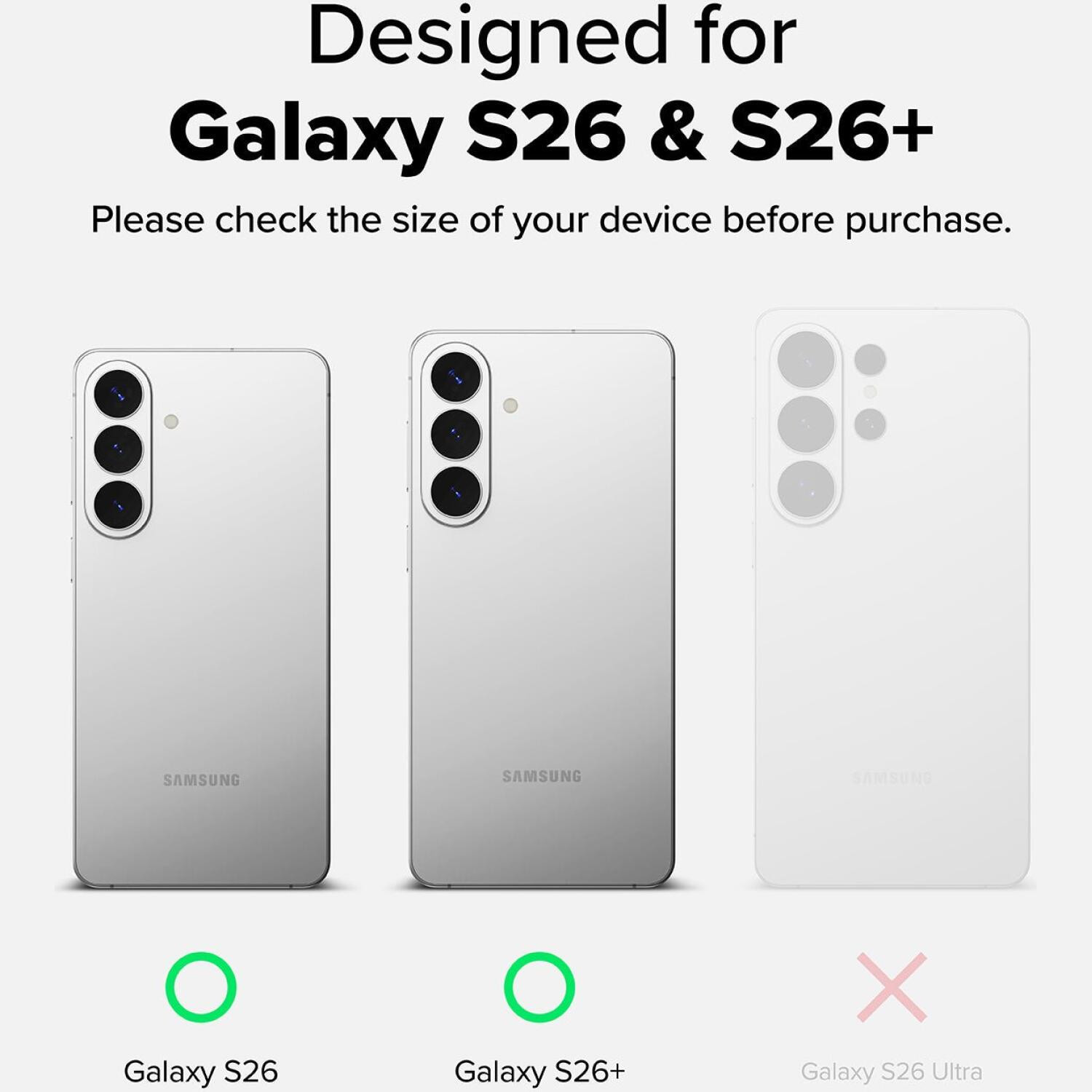 Tempered Glass Samsung Galaxy S26 / S26 Plus Ringke Camera Lens Frame Glass Αντιχαρακτικό Γυαλί Προστασίας για Φακό Κάμερας 2 Τεμάχια - Black (8800328815407)