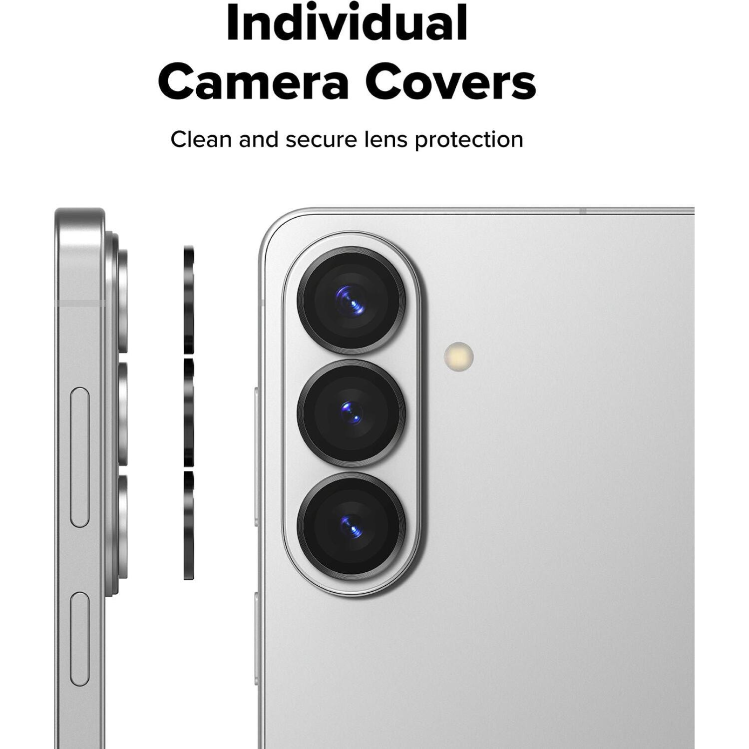Tempered Glass Samsung Galaxy S26 / S26 Plus Ringke Camera Lens Frame Glass Αντιχαρακτικό Γυαλί Προστασίας για Φακό Κάμερας 2 Τεμάχια - Black (8800328815407)