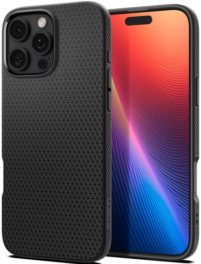 Θήκη Apple iPhone 16 Pro Max - Spigen Liquid Air Σιλικόνης - Matte Black (ACS07988)