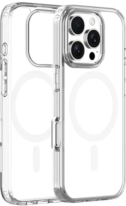Θήκη Apple iPhone 16 Pro Max - Vivid MagSafe Hybrid Case Διάφανη με MagSafe - White (VIMAGACR498WT)