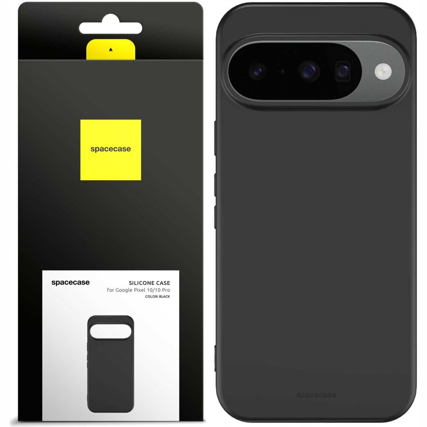 Θήκη Google Pixel 10 / 10 Pro Spacecase Silicone Case Σιλικόνης - Black (5905719130664)