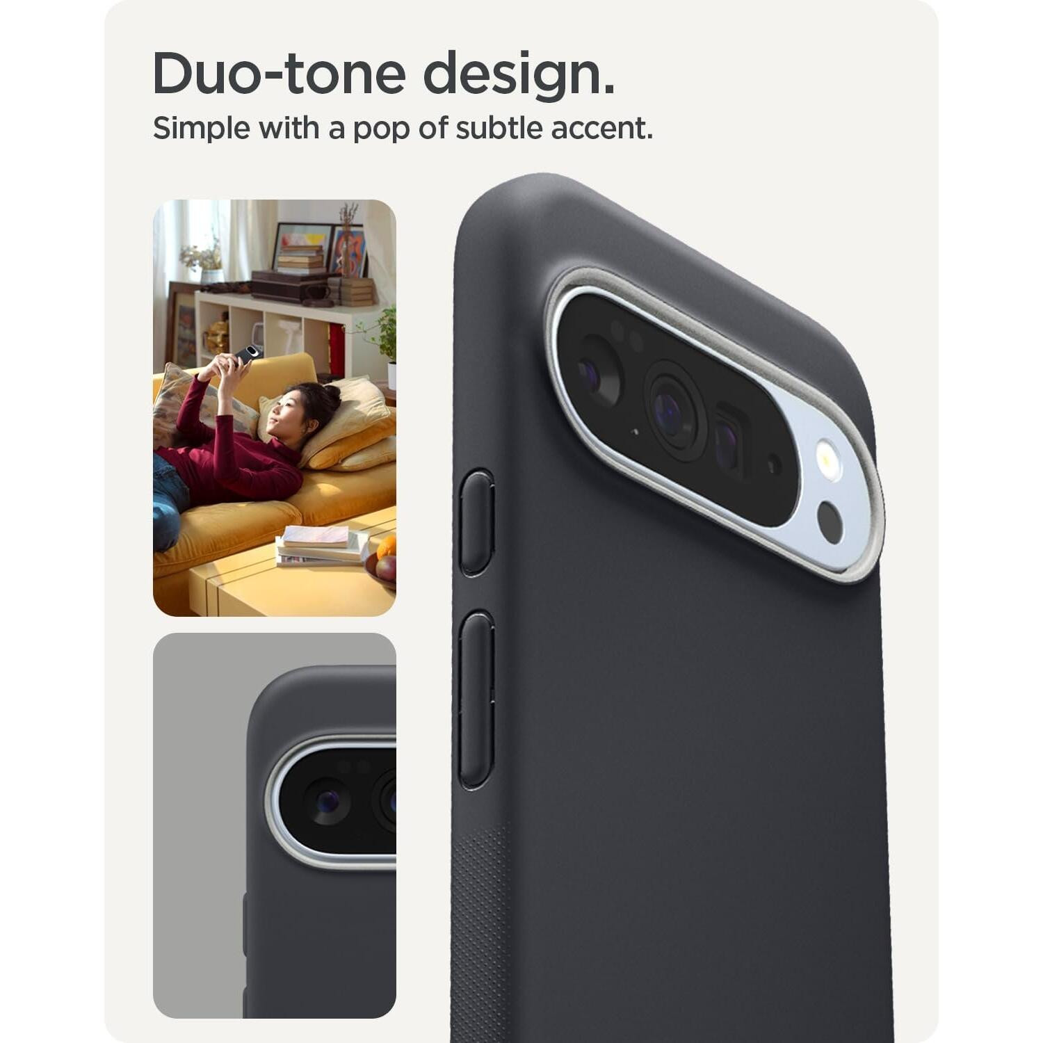 Θήκη Google Pixel 10 / 10 Pro Spigen Nano Pop MagFit Ανθεκτική Σιλικόνης με MagSafe Qi2 - Black Sesame (ACS09713)