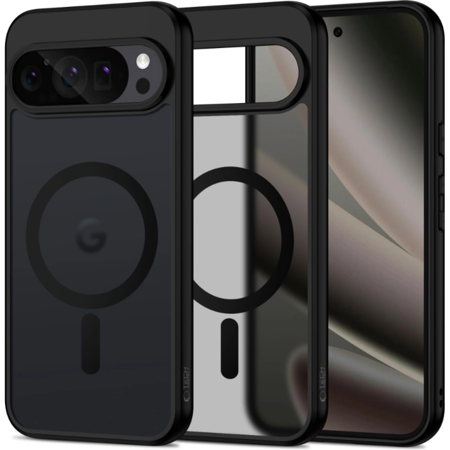 Θήκη Google Pixel 10 Pro XL Tech-Protect MagMat Σκληρή Ημιδιάφανη με MagSafe - Matte Black (5906302330317)