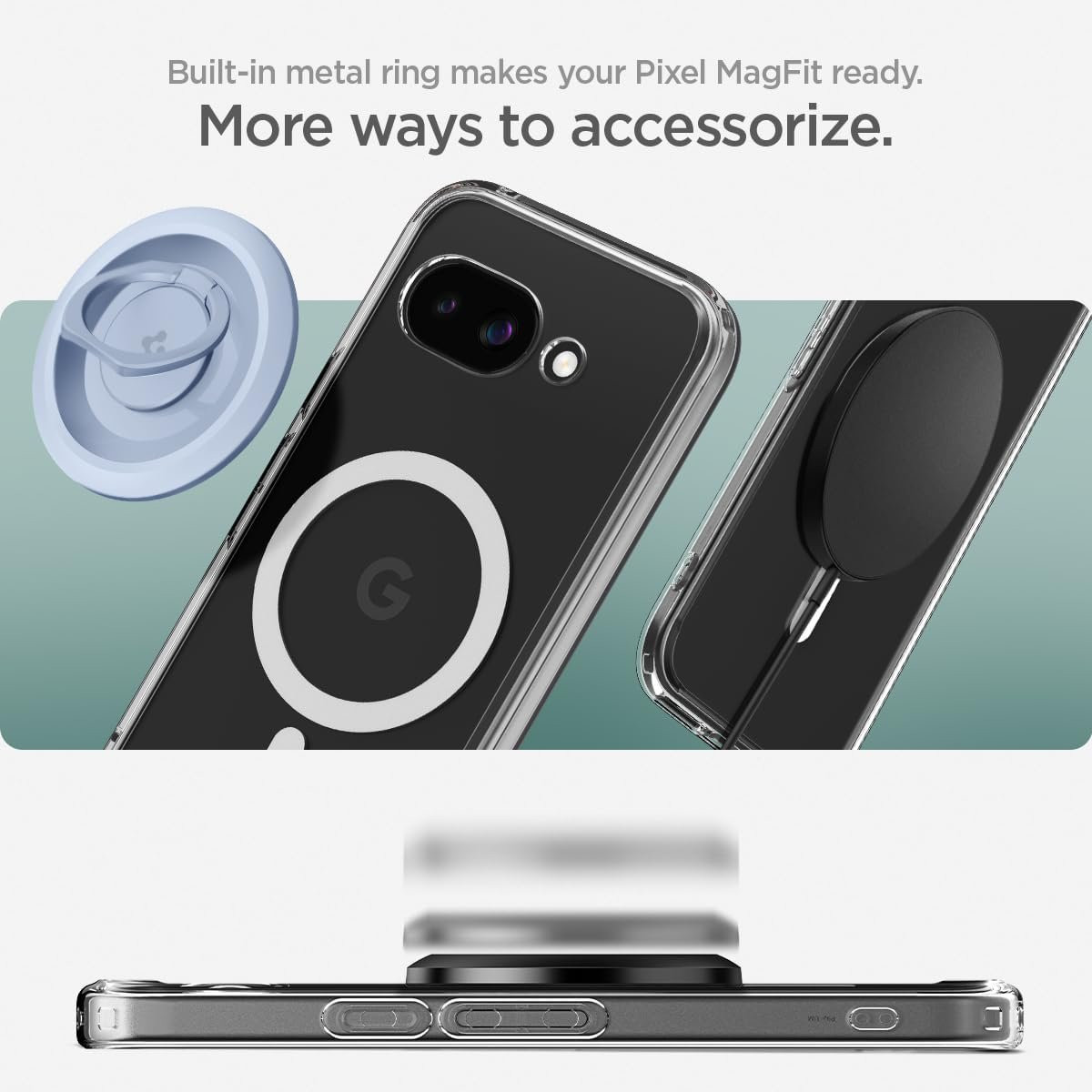Θήκη Google Pixel 9a Spigen Ultra Hybrid MagFit Σκληρή με MagSafe - Clear / White (ACS09043)