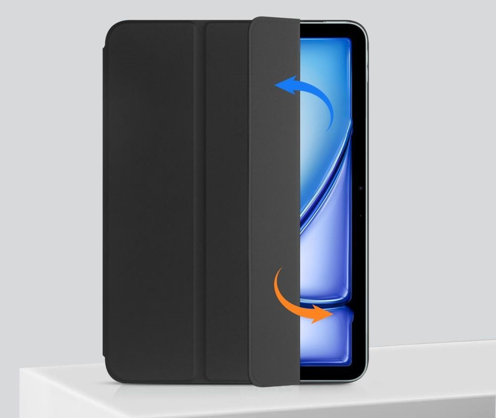 Θήκη iPad Air 7 2025 11" / Air 6 2024 11" / Air 5 2022 10.9" / Air 4 2020 10.9" Tech-Protect Smartcase Magnetic Μαγνητική - Black (5906302310760)