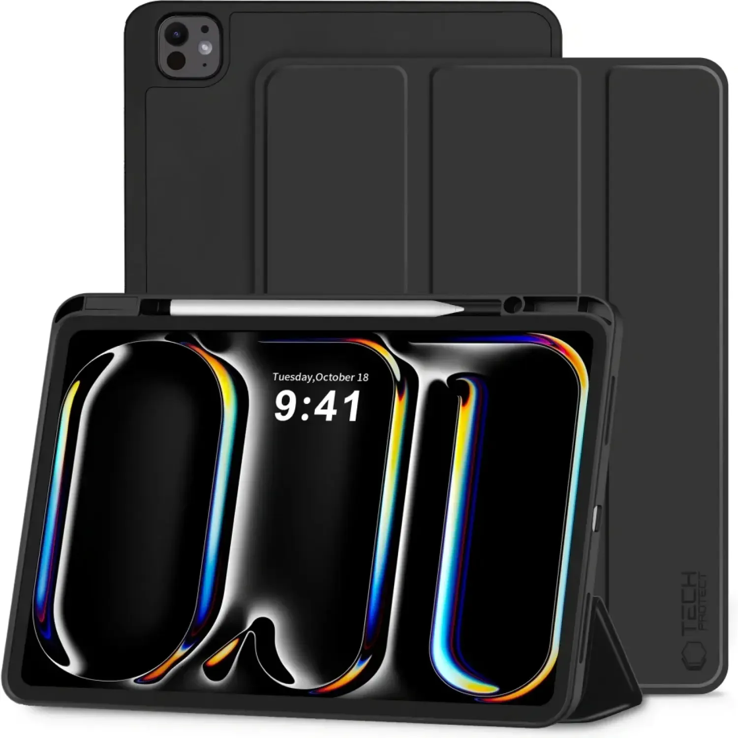Θήκη iPad Pro 11" 2025 / 2024 Tech-Protect SC Pen Smartcase Flip με Υποδοχή για Apple Pencil - Black (5906302335862)