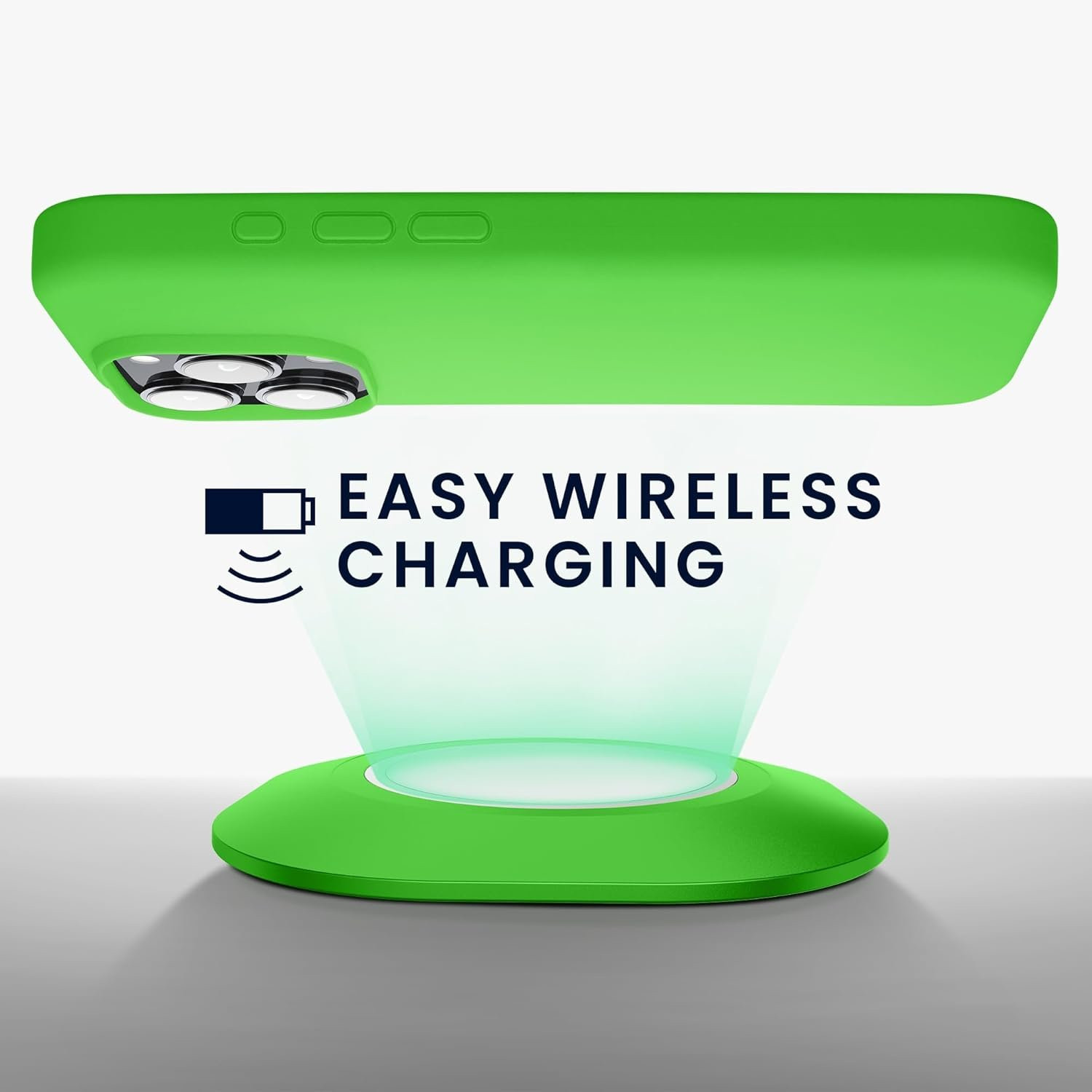 Θήκη iPhone 16 Pro KWmobile Soft Flexible Rubber Cover Σιλικόνης - Lime Green (KWM000022TW007C)