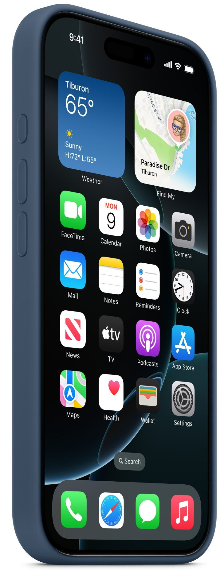 Θήκη iPhone 16 Pro Official Apple Silicone Case Σιλικόνης με MagSafe - Denim (MYYK3ZM/A)