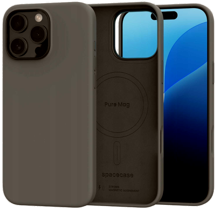 Θήκη iPhone 16 Pro Spacecase Pure Mag Σκληρή με MagSafe - Gray (5905719112349)