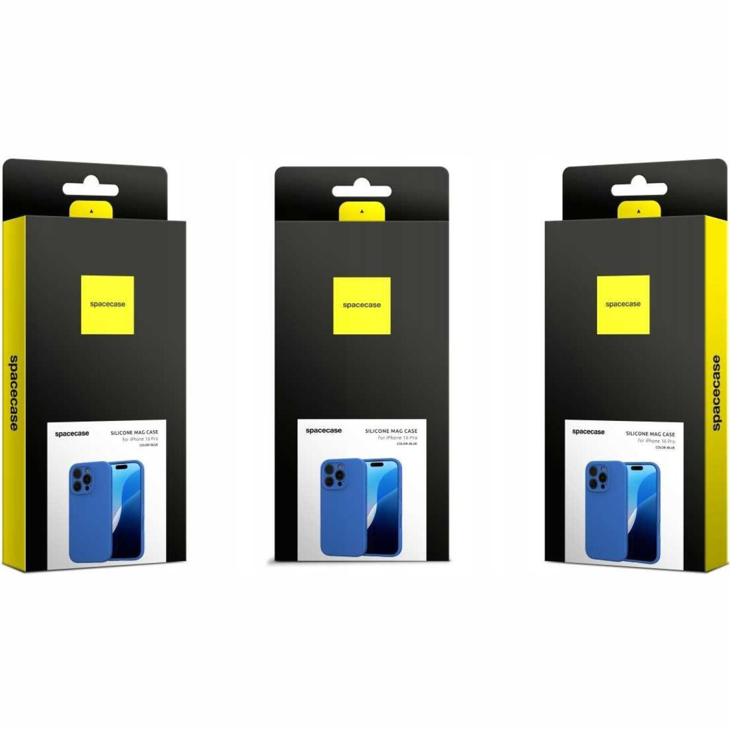 Θήκη iPhone 16 Pro Spacecase Silicone Mag Case Σιλικόνης με MagSafe - Blue (5905719111984)