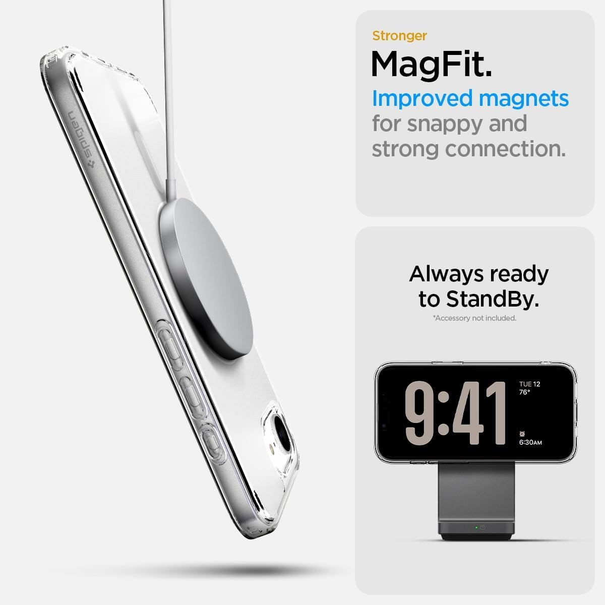 Θήκη iPhone 16e Spigen Ultra Hybrid MagFit Σκληρή με MagSafe - Frost White (ACS09145)