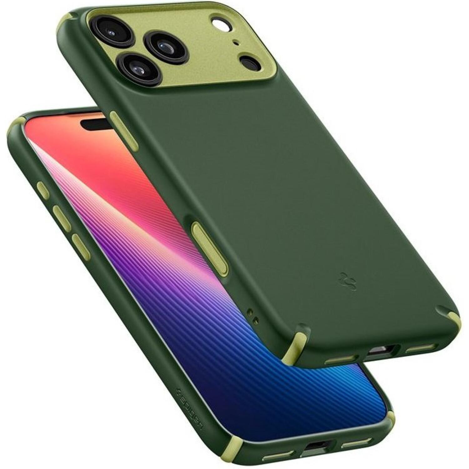 Θήκη iPhone 17 Pro Max Spigen Nano Pop Hybrid MagFit Ανθεκτική Σκληρή με MagSafe - Avo Green (ACS11148)