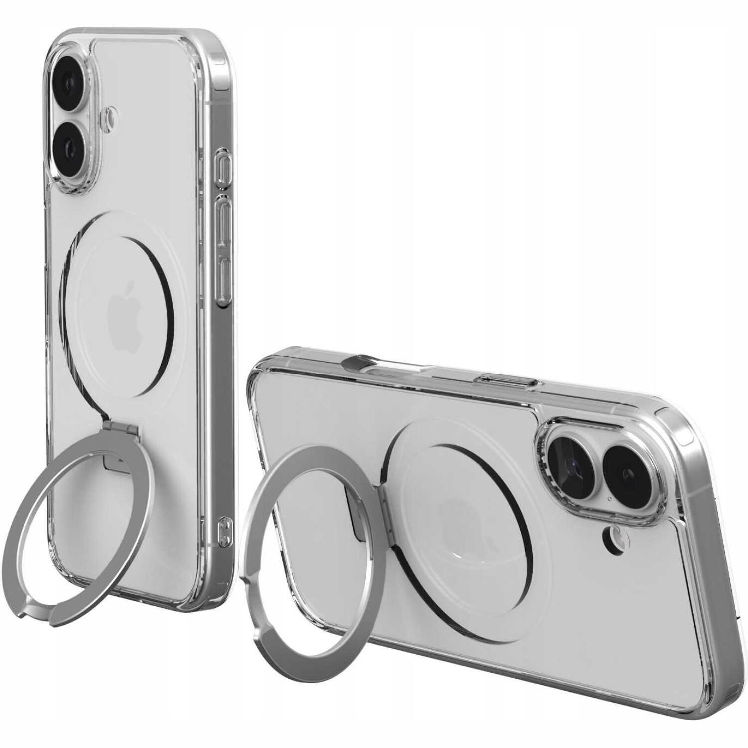 Θήκη iPhone 17 Spacecase Ring Pro Mag Σκληρή με MagSafe & KickStand - Clear (5905719130909)