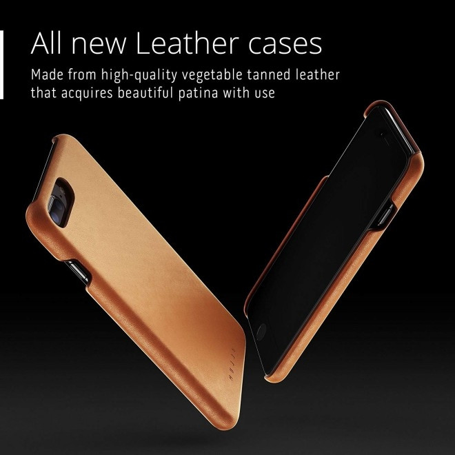 MUJJO Full Leather Case - Δερμάτινη Θήκη iPhone 8 Plus / 7 Plus - Tan (MUJJO-CS-074-TN)