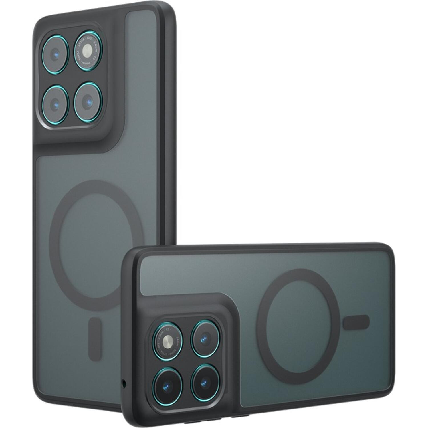 Θήκη Motorola Edge 60 / Edge 60 Fusion Techsuit PureFrost Σκληρή Ημιδιάφανη με MagSafe - Frosted Black (5949419320338)