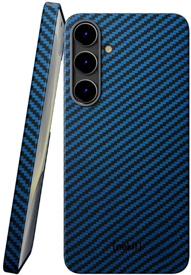Θήκη Samsung Galaxy S24 Nekit Fiber Σκληρή με MagSafe Aramid Fiber 1mm 1500D Kevlar - Blue (8719246469671)
