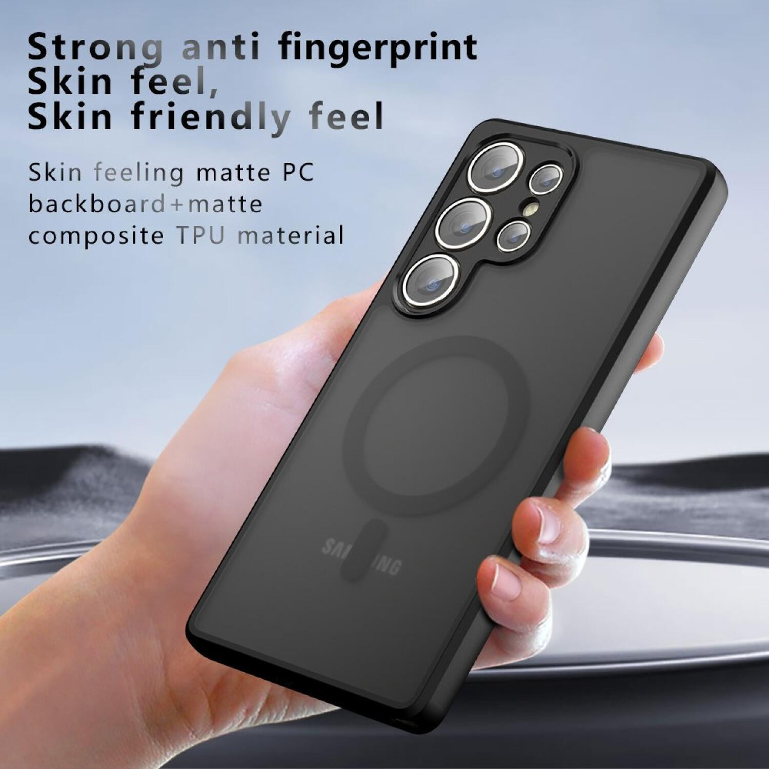 Θήκη Samsung Galaxy S24 Ultra Techsuit PureFrost Σκληρή Ημιδιάφανη με MagSafe - Frosted Black (5949419321021)