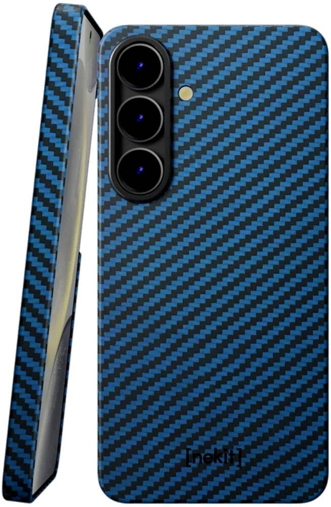 Θήκη Samsung Galaxy S25 Plus Nekit Fiber Σκληρή με MagSafe Aramid Fiber 1mm 1500D Kevlar - Blue (8719246469817)