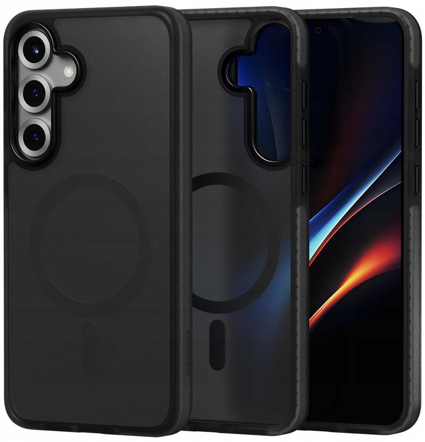 Θήκη Samsung Galaxy S25 Plus Spacecase Hybrid Fusion Mag Ημιδιάφανη Σκληρή με MagSafe - Black (5905719114282)