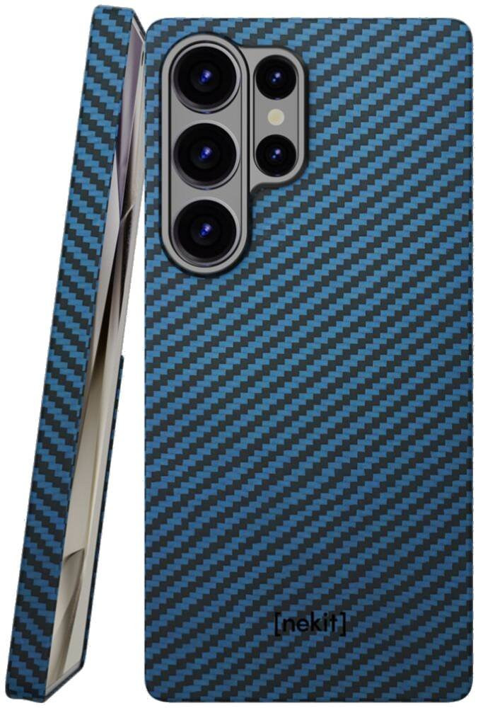 Θήκη Samsung Galaxy S25 Ultra Nekit Fiber Σκληρή με MagSafe Aramid Fiber 1mm 1500D Kevlar - Blue (8719246469824)