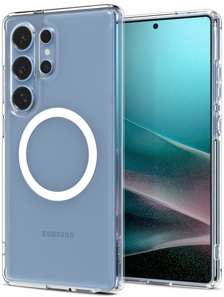 Θήκη Samsung Galaxy S25 Ultra Spigen Ultra Hybrid MagFit Σκληρή με MagSafe - Clear / White (ACS08956)