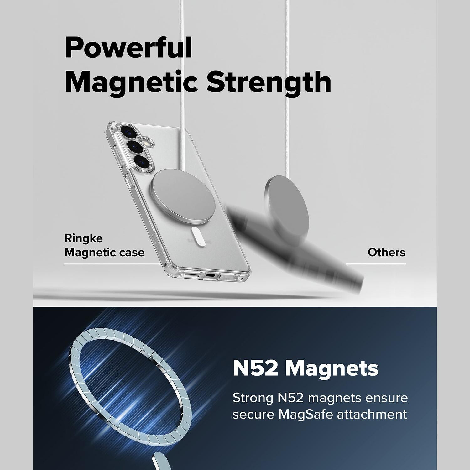Θήκη Samsung Galaxy S26 Plus Ringke Fusion Magnetic Ανθεκτική με MagSafe - Matte Clear (8800328815056)