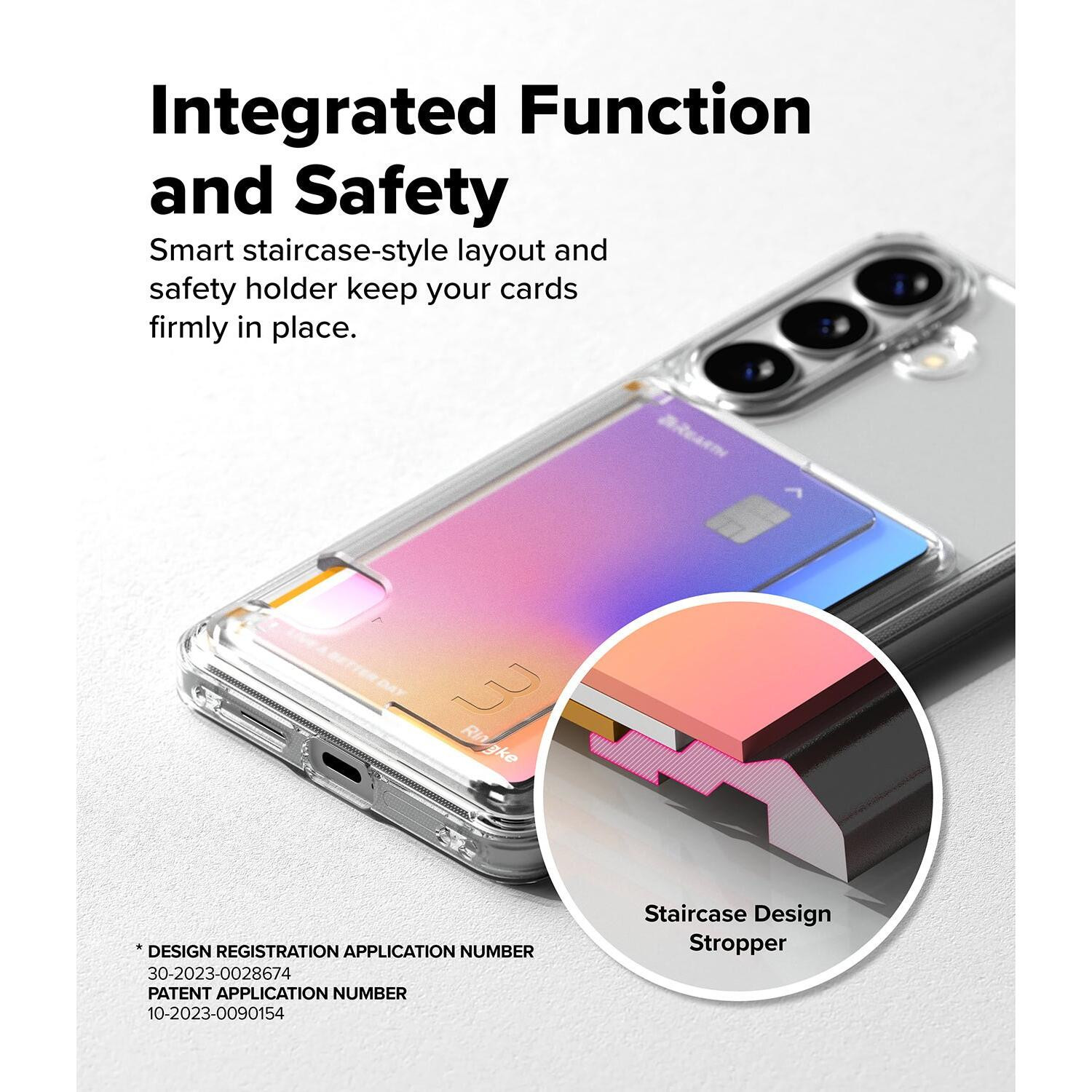 Θήκη Samsung Galaxy S26 Ringke Fusion Card Σκληρή με Υποδοχή για Κάρτες - Clear (8800328815544)
