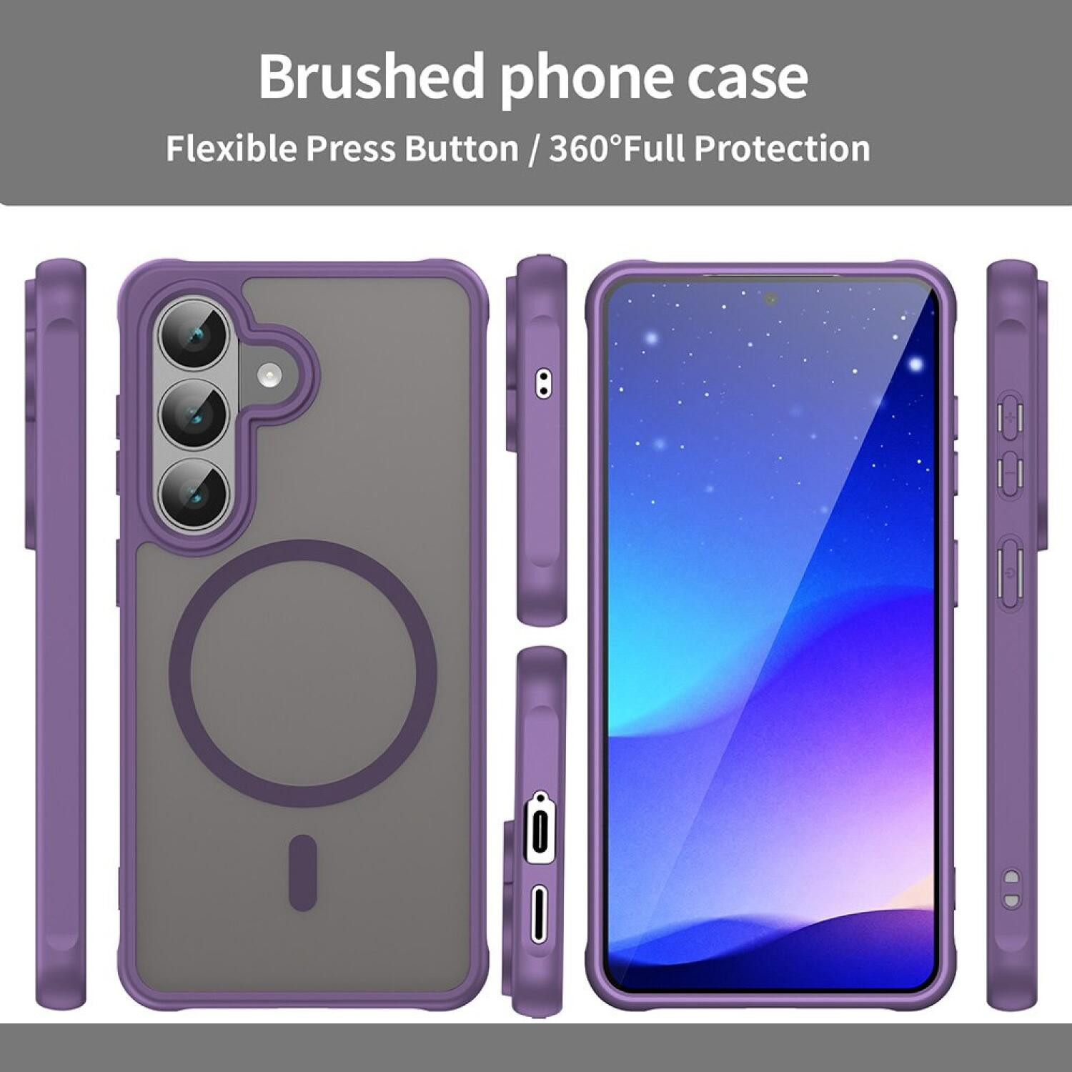 Θήκη Samsung Galaxy S26 Techsuit HaloFrost II MagSafe Σκληρή Ημιδιάφανη με MagSafe - Purple (5949419341975)