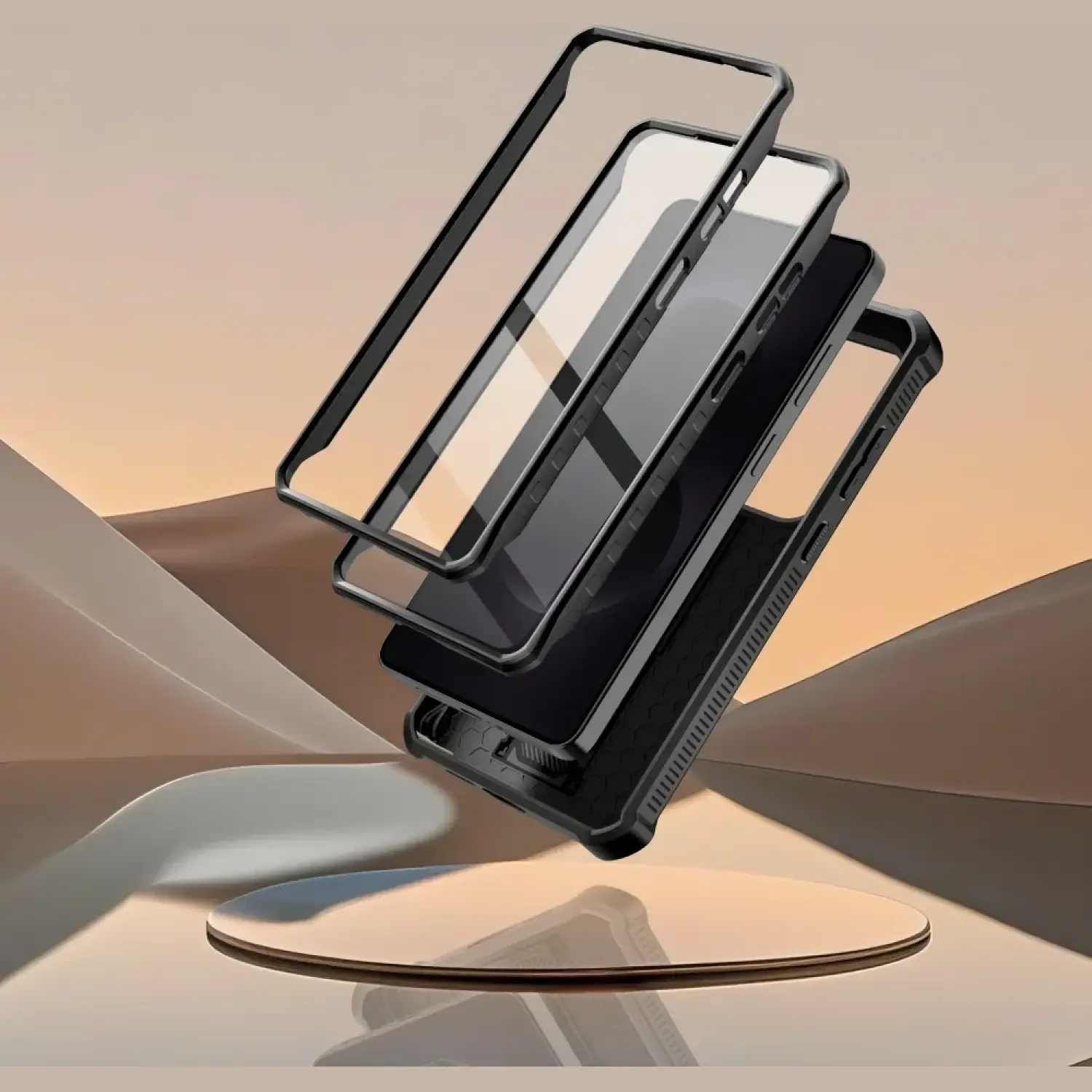 Θήκη Samsung Galaxy S26 Ultra Tech-Protect Kevlar Cam Plus Full Body 360° Ανθεκτική με Κάλυμμα για την Κάμερα & KickStand - Black (5906302352418)