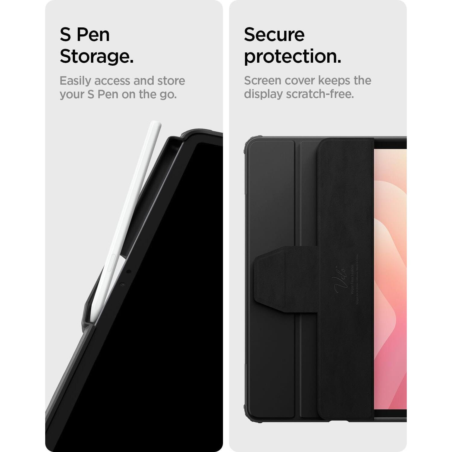 Θήκη Samsung Galaxy Tab S11 11" X730 / X736 Spigen Ultra Hybrid Pro με Υποδοχή για Γραφίδα - Black (ACS10212)