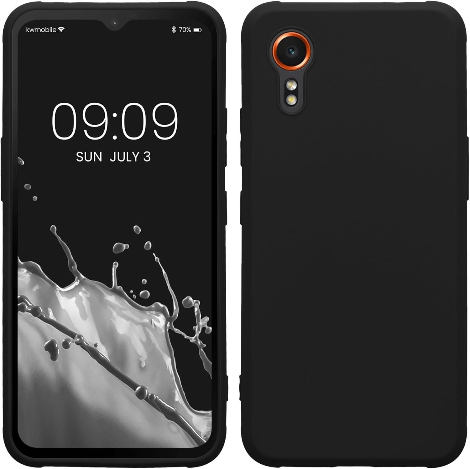 Θήκη Samsung Galaxy XCover7 KWmobile TPU Silicone Case Σιλικόνης - Black (KWM000021VH001C)
