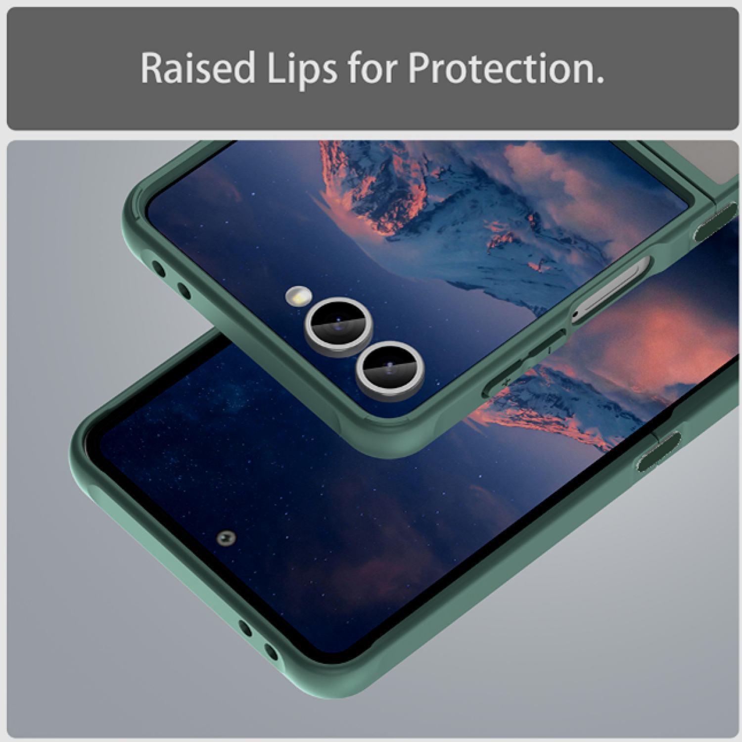 Θήκη Samsung Galaxy Z Flip7 Techsuit HaloFrost II MagSafe Σκληρή Ημιδιάφανη με MagSafe - Green (5949419296169)